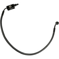 Designer Series Front Lower Brake Line Kit — for '18+ dual-disc Softails, Black