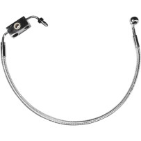 Designer Series Front Lower Brake Line Kit — Dual disc, for ABS, Chrome