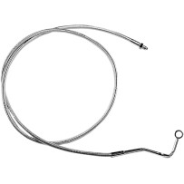 Designer Series ABS-Specific Mid Brake Line Kit — 15" (38 cm), 10 mm 35° banjo, Chrome