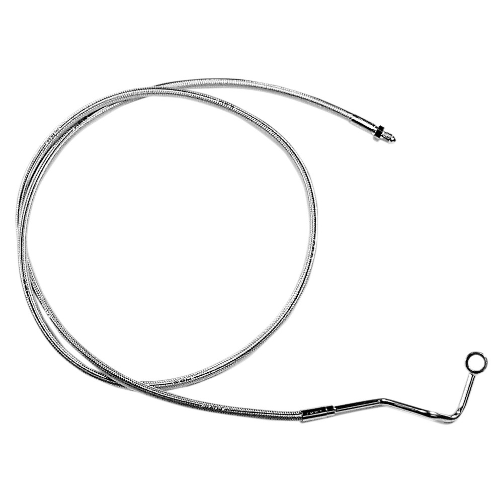 Designer Series ABS-Specific Mid Brake Line Kit — 15" (38 cm), 10 mm 35° banjo, Chrome