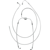 Alternate Length Designer Series ABS-Specific Front Brake Line Kit — 86.5 cm (34") length, 10 mm 35° banjo