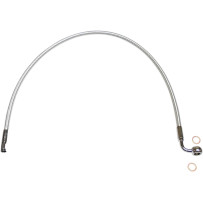Alternate Length Designer Series ABS-Specific Front Brake Line Kit — 17", 10 mm 90° banjo, front upper