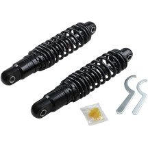 Premium Ride-Height Adjustable Shocks — 12.00" extended, ±0.50" ride-height, rear, black