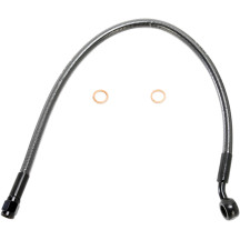 Alternate Length Designer Series ABS-Specific Front Brake Line Kit — 17" length, 10 mm 35° banjo fitting