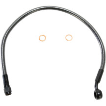 Alternate Length Designer Series ABS-Specific Front Brake Line Kit — 18" length, 10 mm 35° banjo fitting