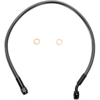 Designer Series ABS-Specific Upper Brake Line Kit — 56 cm (22"), 10 mm 35° banjo, Black