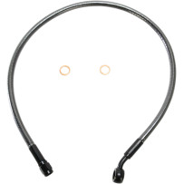 Alternate Length Designer Series ABS-Specific Front Brake Line Kit — 61 cm (24"), 10 mm 35° banjo