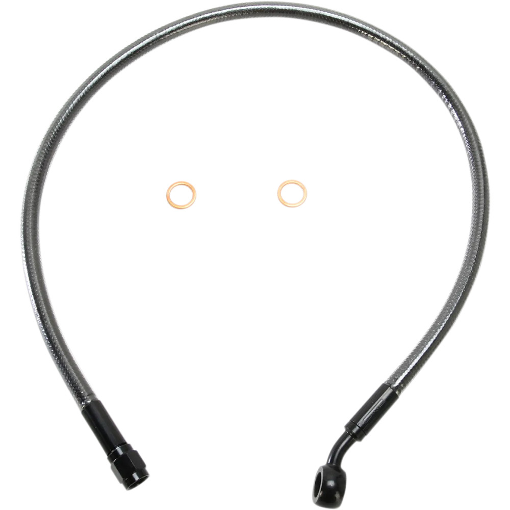 Alternate Length Designer Series ABS-Specific Front Brake Line Kit — 61 cm (24"), 10 mm 35° banjo