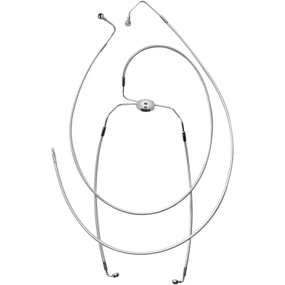 Alternate Length Designer Series ABS-Specific Front Brake Line Kit — 32" length, ABS, 10 mm 35° banjo fitting