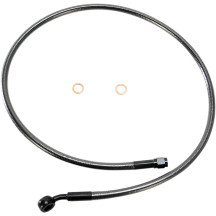 Alternate Length Designer Series ABS-Specific Front Brake Line Kit — 34", 10 mm 35° banjo fitting