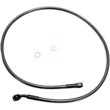 Alternate Length Designer Series ABS-Specific Front Brake Line Kit — 36" length, 10 mm 35° upper banjo
