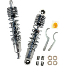 Amortiguadores premium ajustables en altura de conducción — 318 mm (12,50") longitud extendida, ±12,7 mm ajuste de altura, trase