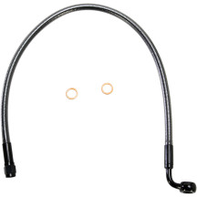 Designer Series ABS-Specific Upper Brake Line Kit — 20", 10 mm 90° banjo, for ABS