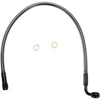 Designer Series ABS-Specific Upper Brake Line Kit — 20", 10 mm 90° banjo, for ABS