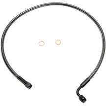 Alternate Length Designer Series ABS-Specific Front Brake Line Kit — 26" length, 10 mm 90° banjo