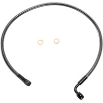 Alternate Length Designer Series ABS-Specific Front Brake Line Kit — 26" length, 10 mm 90° banjo