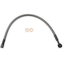 Designer Series ABS-Specific Upper Brake Line Kit — 66 cm (26"), 10 mm 180° banjo, Black