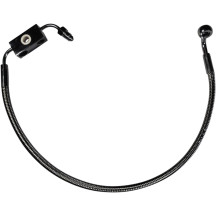 Designer Series Front Lower Brake Line Kit — with ABS, single disc, Black