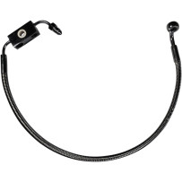 Designer Series Front Lower Brake Line Kit — with ABS, single disc, Black