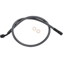Alternate Length Designer Series ABS-Specific Front Brake Line Kit — 27" length, 10 mm 35° banjo fitting, for ABS