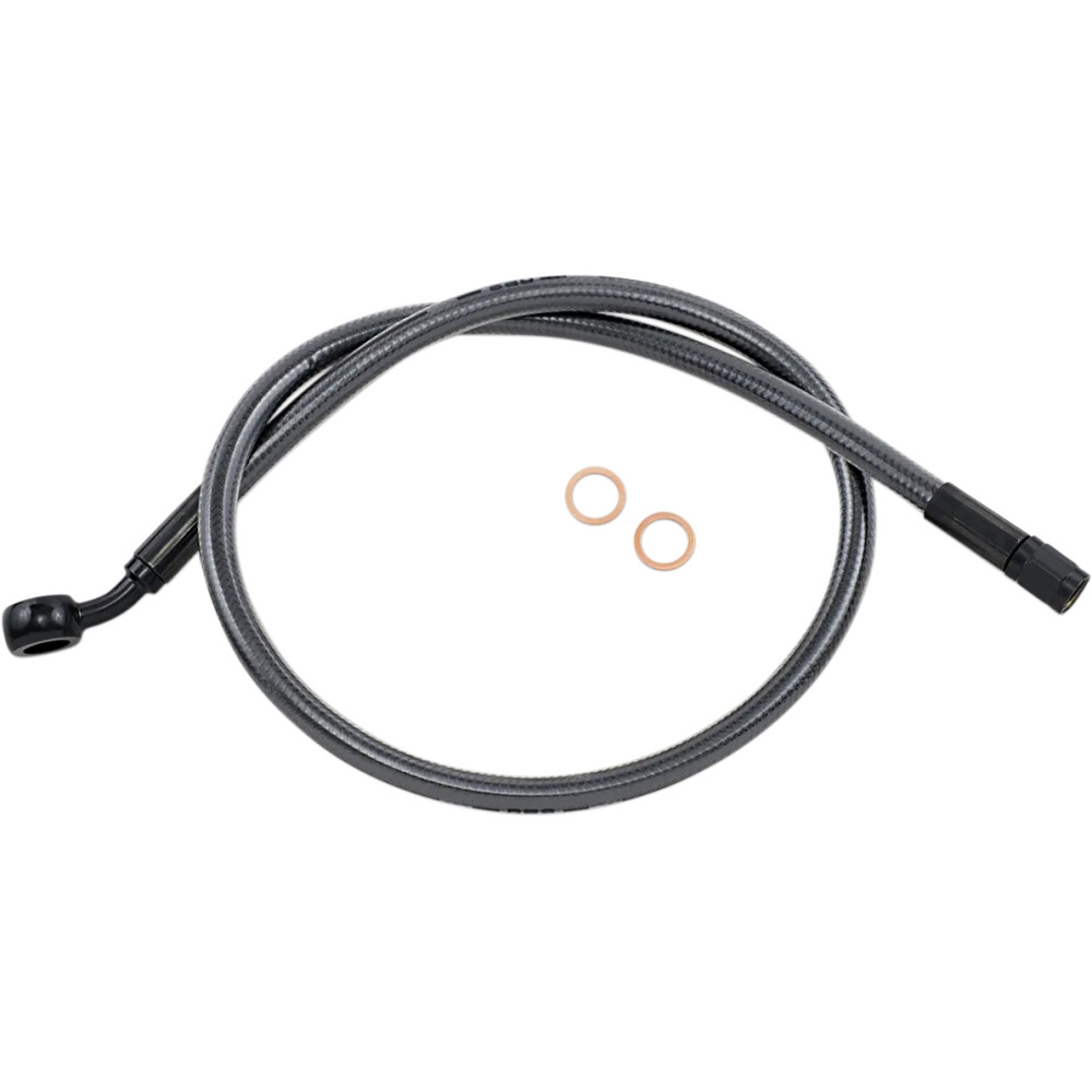 Alternate Length Designer Series ABS-Specific Front Brake Line Kit — 27" length, 10 mm 35° banjo fitting, for ABS
