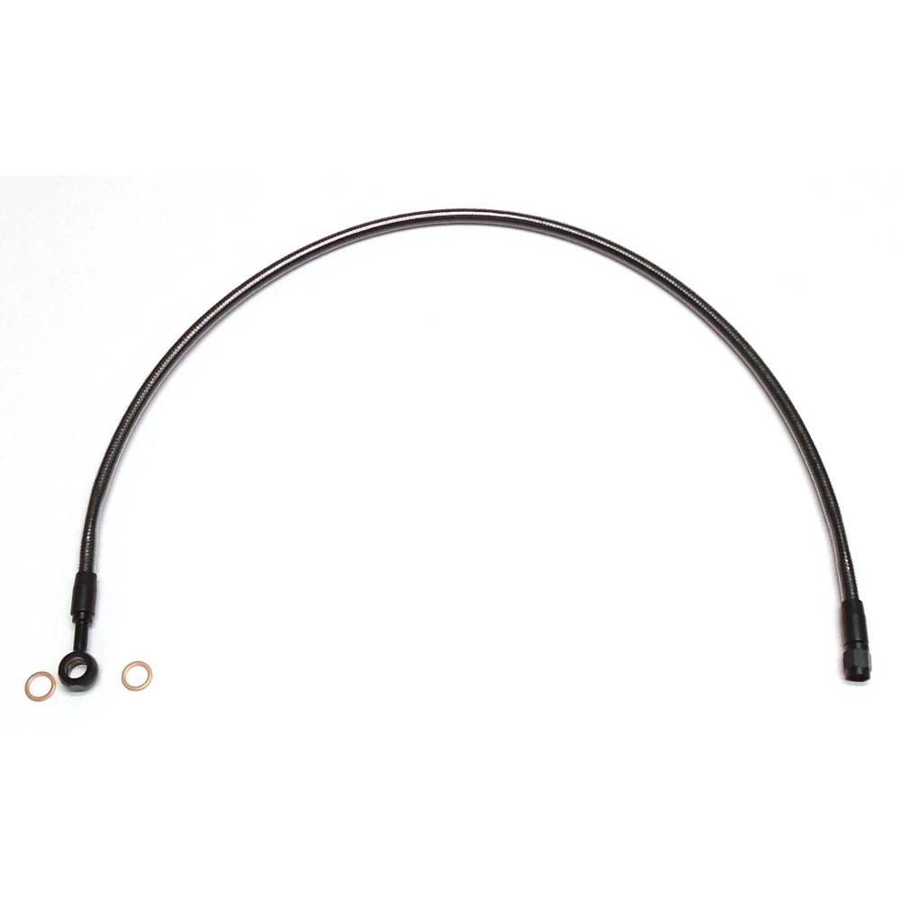 Alternate Length Designer Series ABS-Specific Front Brake Line Kit — 23", 10 mm 180° banjo fitting