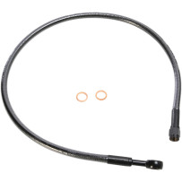 Alternate Length Designer Series ABS-Specific Front Brake Line Kit — 25" length, 10 mm 180° banjo