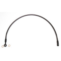Designer Series ABS-Specific Upper Brake Line Kit — 27" (68.5 cm), 10 mm 180° banjo, ABS-compatible, Black