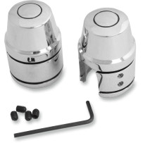 Shock Bolt/Stud Covers — Chrome, Upper
