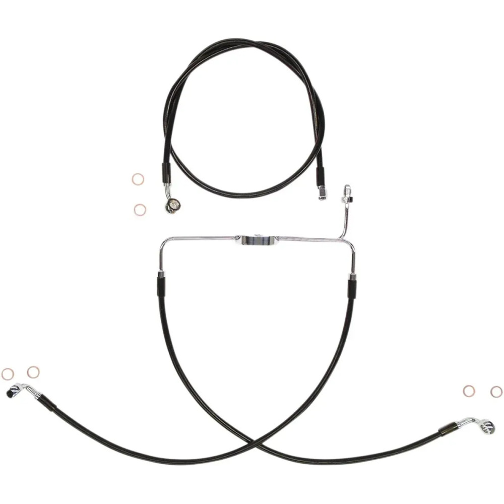 XR Stainless Extreme Response Front Brakeline Kit — 47.5 cm, 63.5 cm, without ABS