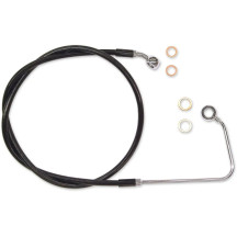 XR Stainless Upper Brake Line — 89.5 cm (35-1/4"), Oversize +10.2 cm (4"), Front upper, ABS