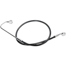XR Stainless Upper Brake Line — 110 cm (43-1/4"), with ABS, Front Upper, Black/Chrome
