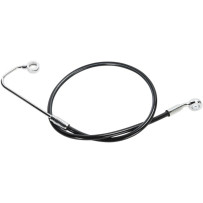 XR Stainless Upper Brake Line — 110 cm (43-1/4"), with ABS, Front Upper, Black/Chrome