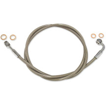 XR Stainless Extreme Response Front Brakeline Kit — 43 in (109 cm), without ABS, Chrome