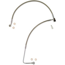 XR Lower Brake Line — 51.5 cm (20-1/4"), with ABS, Silver