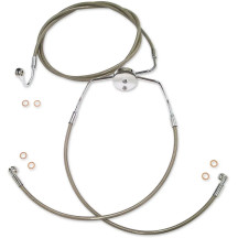 XR Lower Brake Line — 52" / 15-1/4", with ABS, front lower, Silver