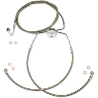 XR Lower Brake Line — 52" / 15-1/4", with ABS, front lower, Silver