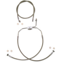 XR Stainless Extreme Response Front Brakeline Kit — 29", 16-1/4", Front, without ABS, Chrome