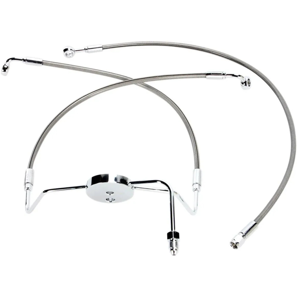 XR Stainless Extreme Response Front Brakeline Kit — 27" and 16.25", Chrome
