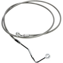 XR Stainless Upper Brake Line — 68" length, with ABS, Silver polished