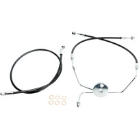 XR Stainless Extreme Response Front Brakeline Kit — without ABS, 33" (84 cm), 16-1/4" (41.5 cm)