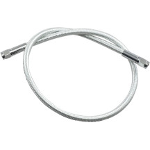 Braided Universal ABS Brake Line — 25 in (63.5 cm), Chrome
