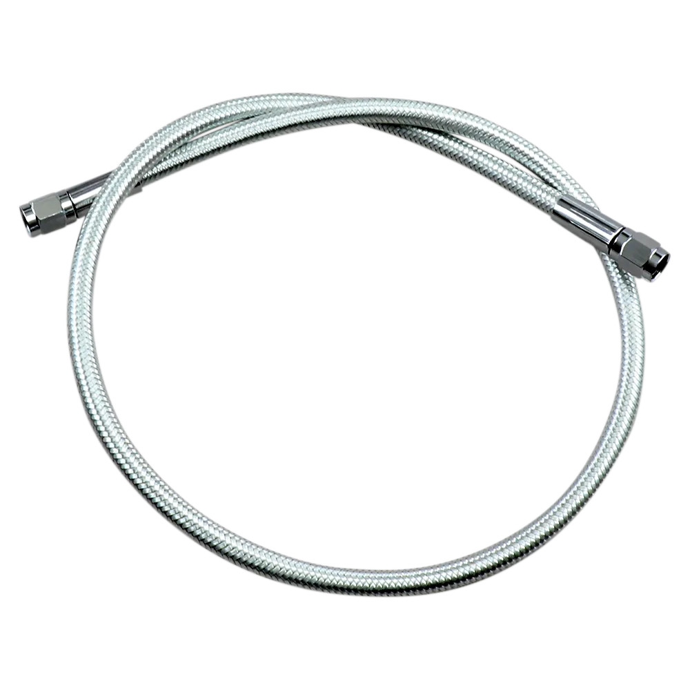 Braided Universal ABS Brake Line — 71 cm (28"), Chrome