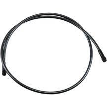 Braided Universal ABS Brake Line — 127 cm (50 in), with ABS, Black/Black Pearl