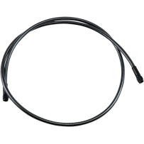 Braided Universal ABS Brake Line — 127 cm (50 in), with ABS, Black/Black Pearl