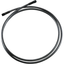 Braided Universal ABS Brake Line — 66 in (167.5 cm), with ABS, Black / Black Pearl