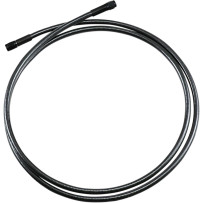 Braided Universal ABS Brake Line — 66 in (167.5 cm), with ABS, Black / Black Pearl
