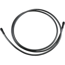 Braided Universal ABS Brake Line — 76" (193 cm), with ABS, Black / Black Pearl