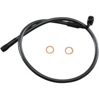 Alternative Length Designer Series ABS-Specific Upper Brake Line Kit — 66 cm (26"), 12 mm 90° banjo, front upper