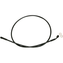 Alternative Length XR Extreme Response Upper Brake Line — 19", 10 mm 35° banjo, Black